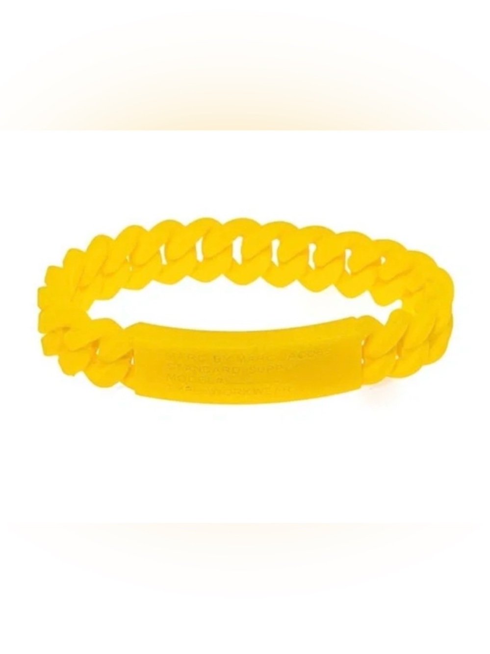 Marc by Marc Jacobs Yellow Silicone Bracelt